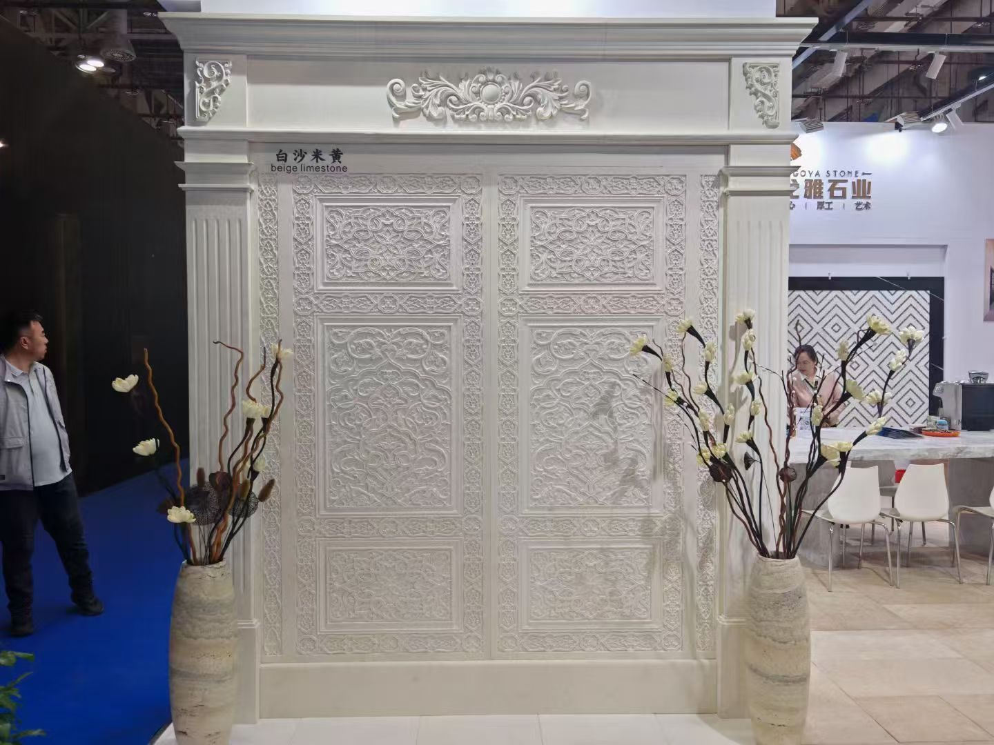 Stone product display at Xiamen Stone Fair