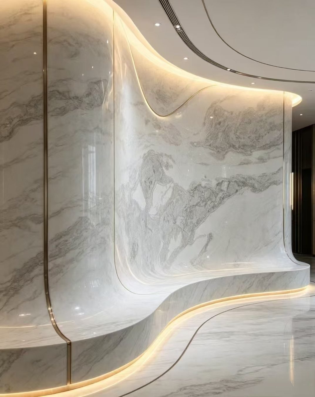Fendi White Feature Wall